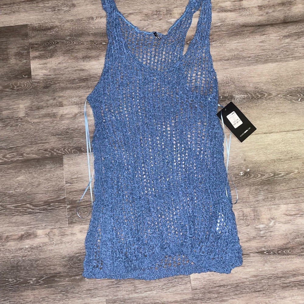 knit bathing suit cover up 💙